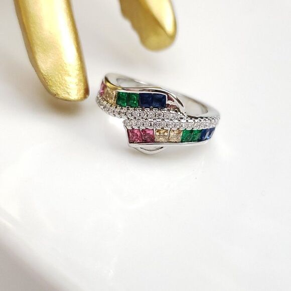 New - The Seventh 925 Zircon Ring - Picture 6 of 13